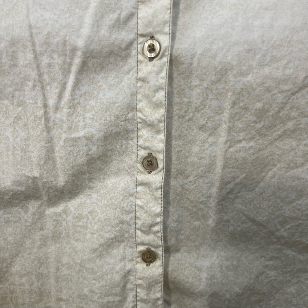 Bit & Bridle Women Size Large Sleeveless Western Button Shirt Horses Barn Scene - Picture 11 of 12